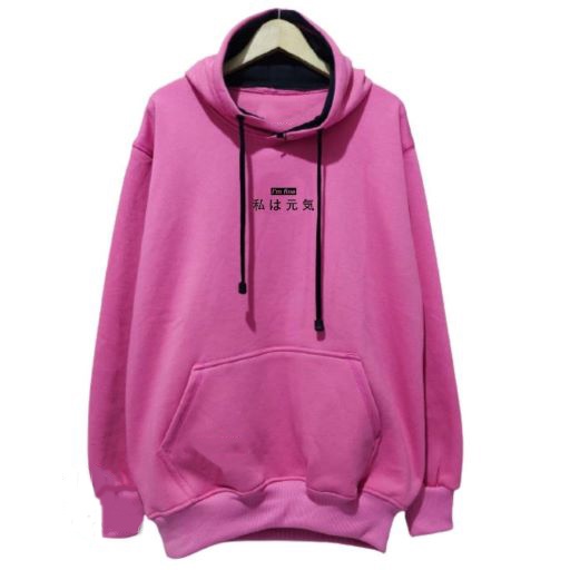 Sweater Hoodie I ' Am fine Pria dan Wanita - Jaket Hoodie I ' Am fine - Sweater Hoodie Bahan Flecee Tebal / Hoodie Pria Jumbo Logo I'M Fine Ukuran M - 3XL / Hoodie Wanita / Hoodie Jumbo - COD (BAYAR DITEMPAT)