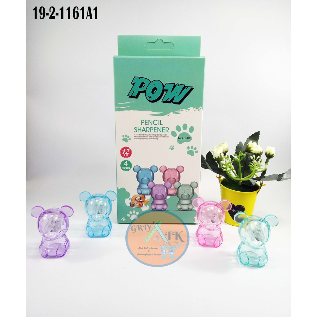 

Rautan Pensil Serutan Sharpener Orotan Murah type D-101 Mickey Mouse / harga per pack isi 12 pcs