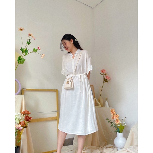 KANON - Meguri Dress - Dress pantai musim panas midi bumil friendly