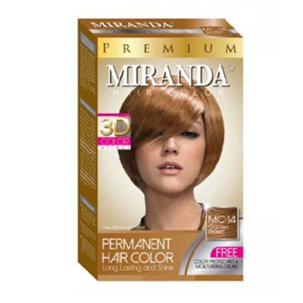 MIRANDA MC-14 GOLDEN BROWN hair color pewarna cat rambut natural