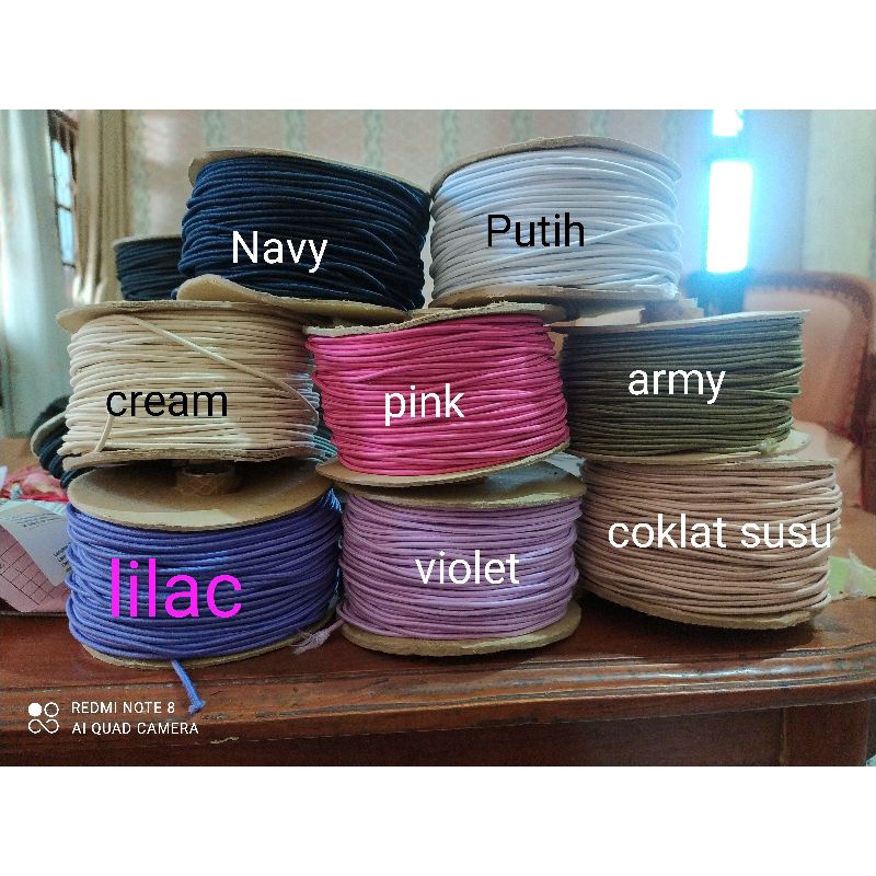 

tali elastis ukuran 2mm 100yard