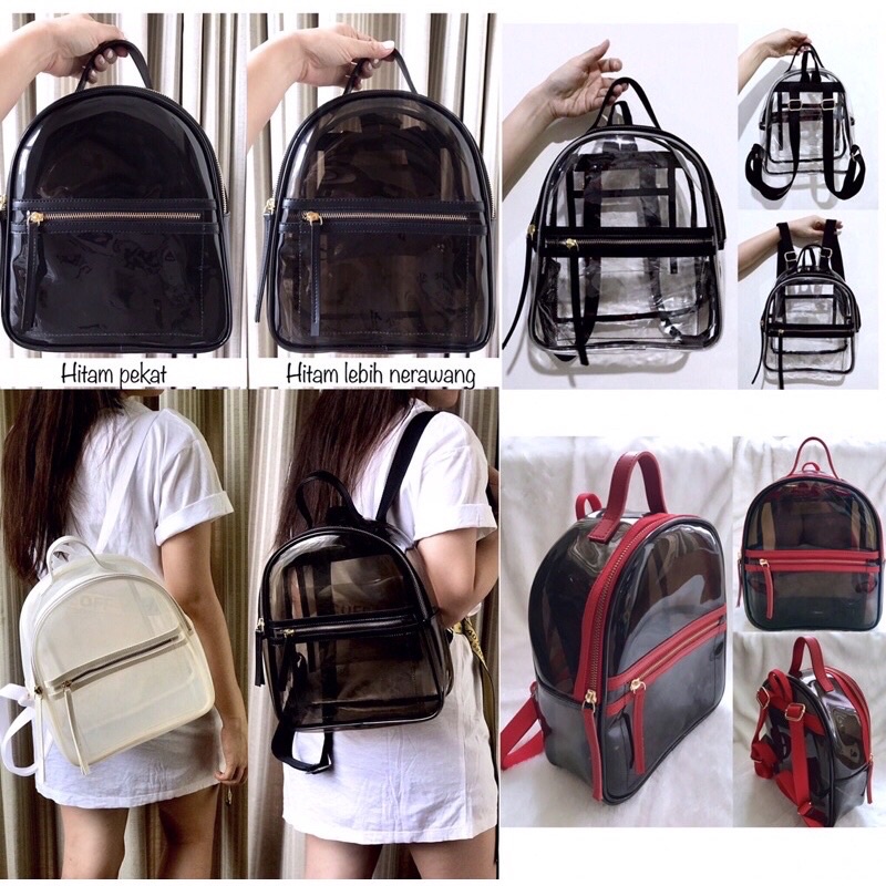 Tas ransel mika premium / tas ransel new normal / tas ransel pvc / tas ransel keren / tas anak mika