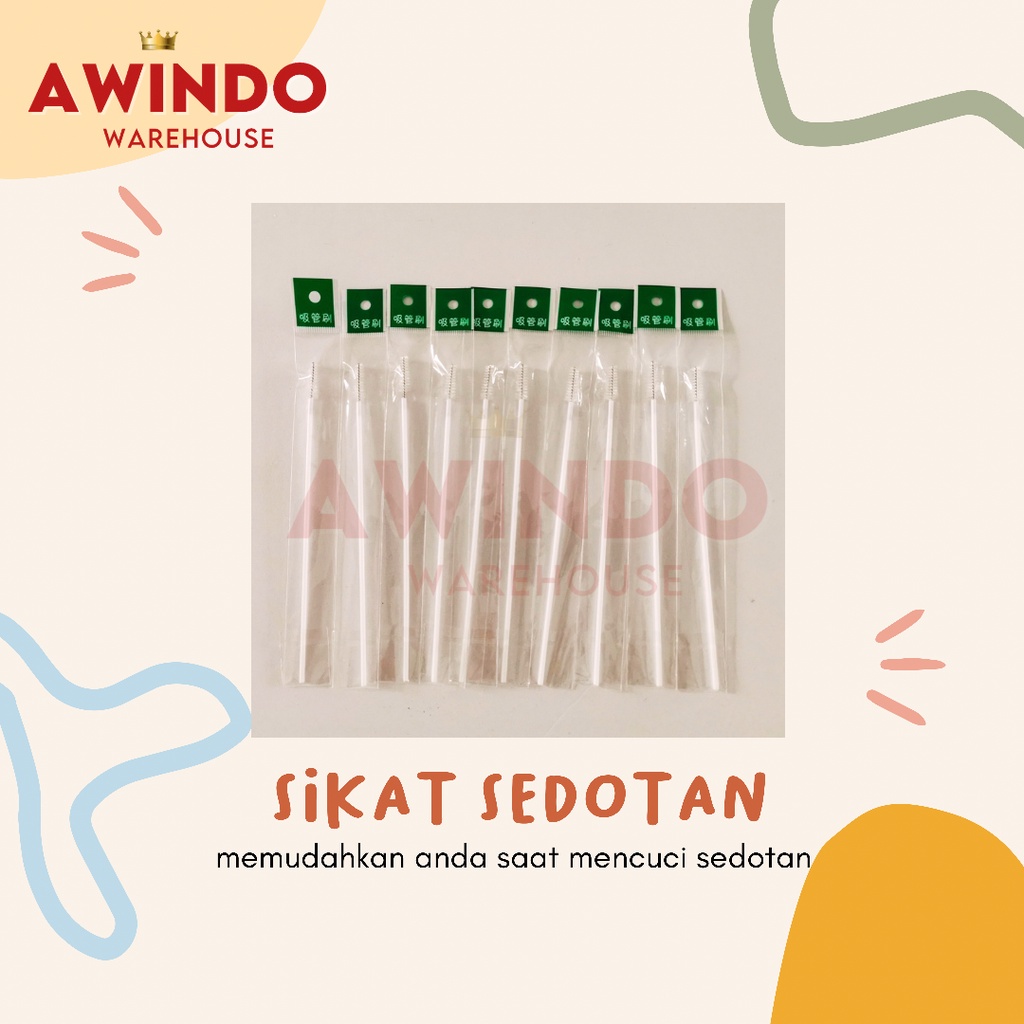 SIKAT PEMBERSIH SEDOTAN STAINLESS STEEL STRAW BRUSH SIKAT PEMBERSIH BOTOL BAYI