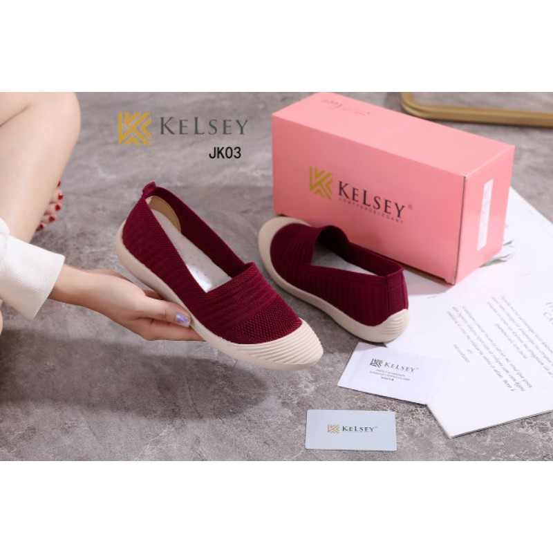 Kelsey Sepatu Slip On Wanita JK03 Sepatu Flat Wanita