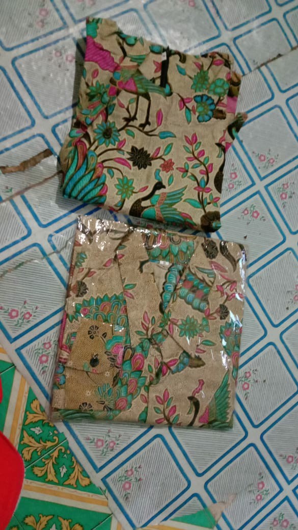 Maura Couple - Sania Ruffle Batik Couple Ori Ndoro Jowi Garansi Termurah Shopee - Batik Modern Solo