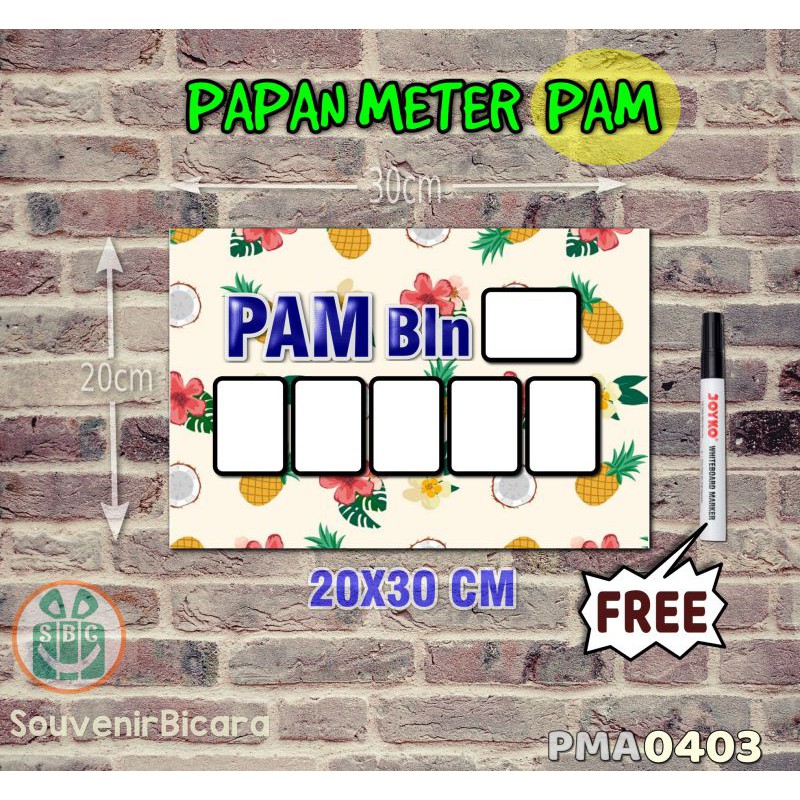 

Tropical 03 - Custom Papan Meter Listrik PLN PAM Aneka Motif Unik 20x30cm