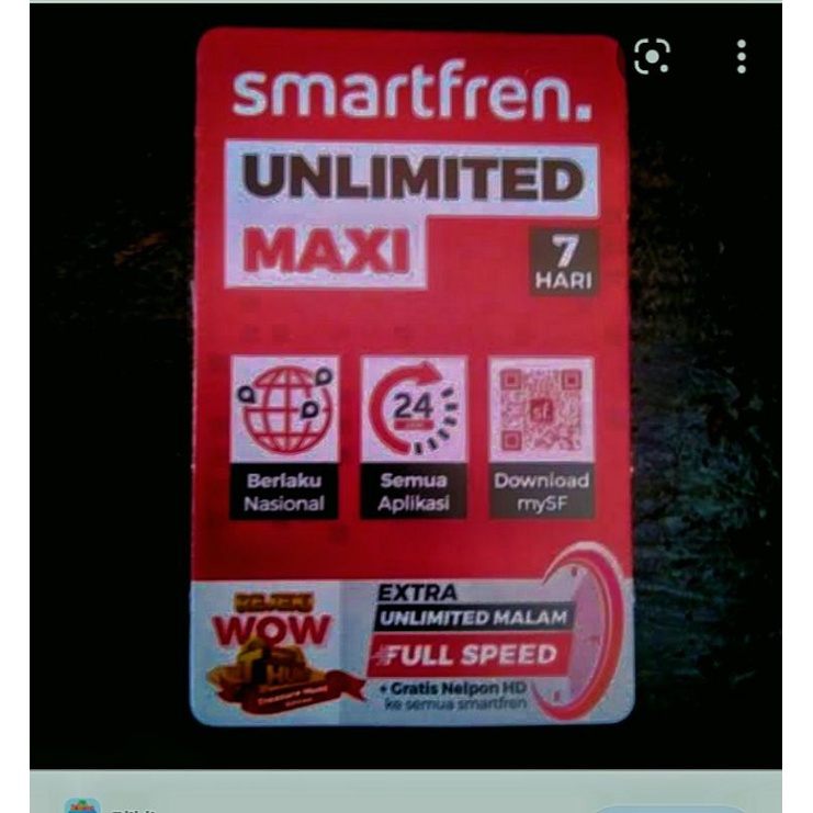 voucher Smartfren unlimited 7 hari