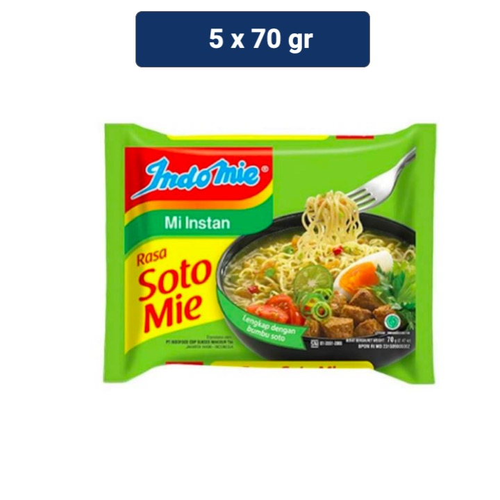 

Indomie Soto Mie Instan 5 x 70 gr