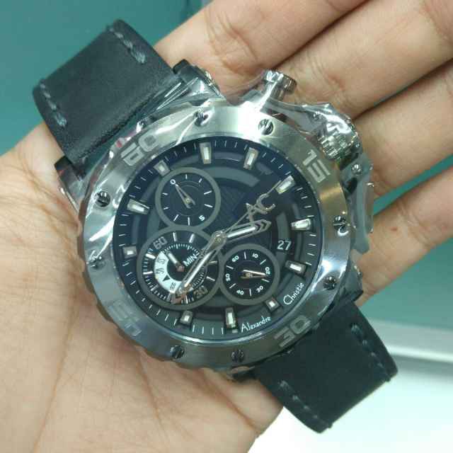Jam tangan pria Alexandre christie 9205 original