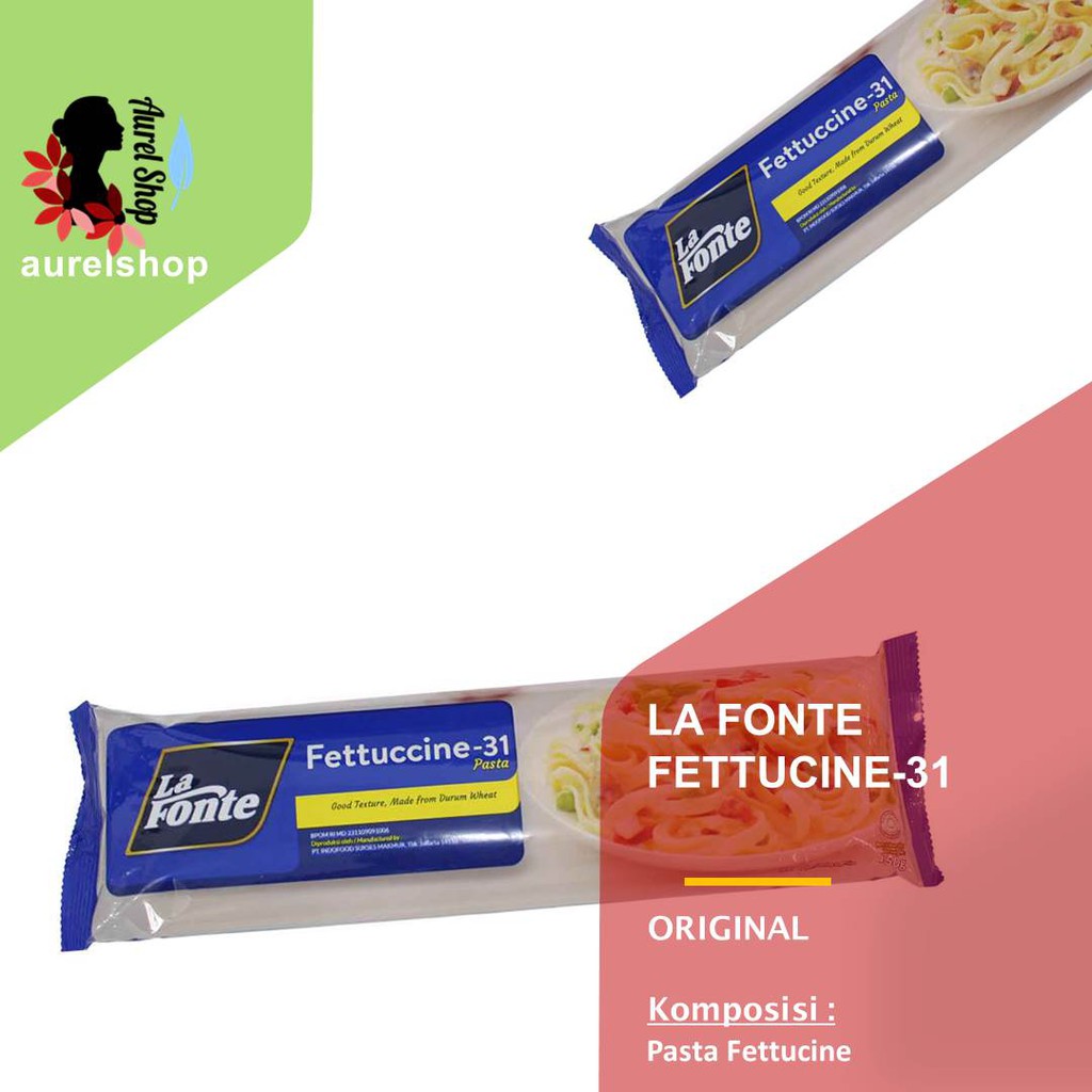 

LA FONTE Fettucine-31 Pasta kemasan 450 g