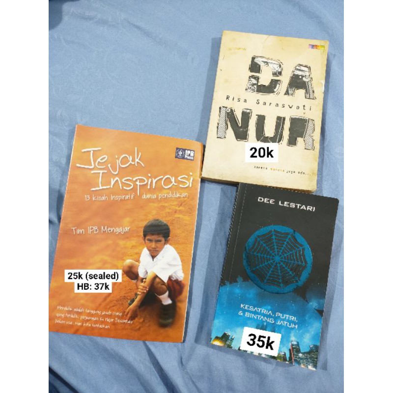 Preloved Buku Danur, Supernova Ksatria, Putri, dan Bintang Jatuh, Jejak Inspirasi IPB (New)