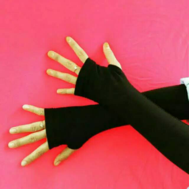 Handsock Jempol Polos / Handsock Murah / Handsock Fingerless / Handsock Wanita / Handsock Muslim