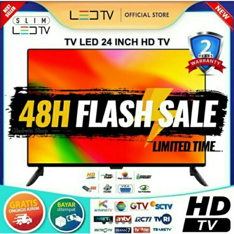 Animax LED TV Murah 24 inch HD Garansi 1 Tahun