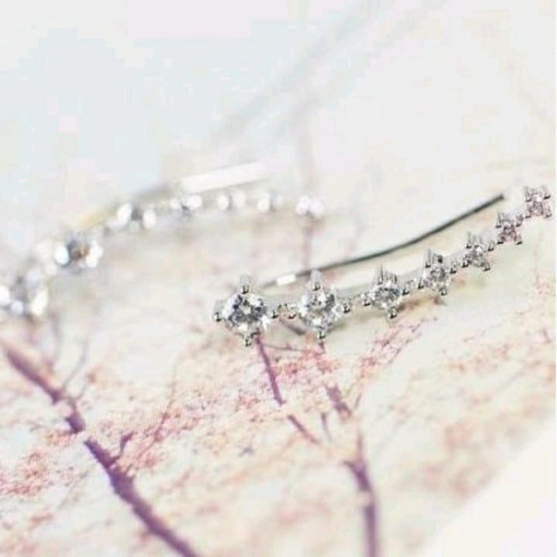 ANTING GIWANG TUSUK BERLIAN SIRCON PANJANG ANTING TUSUK MUTIARA PANJANG BERLIAN ANTING