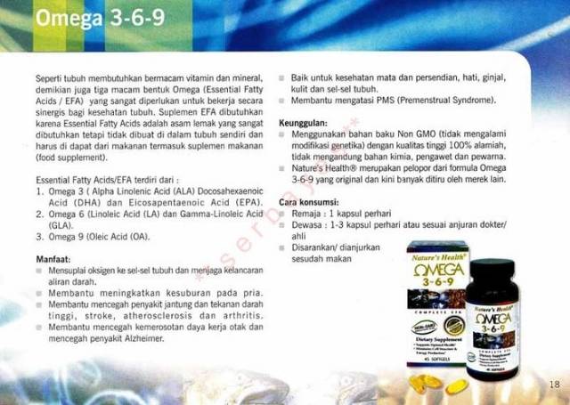 Nature S Health Omega 3 6 9 Minyak Ikan 100 Softgel Indonesia