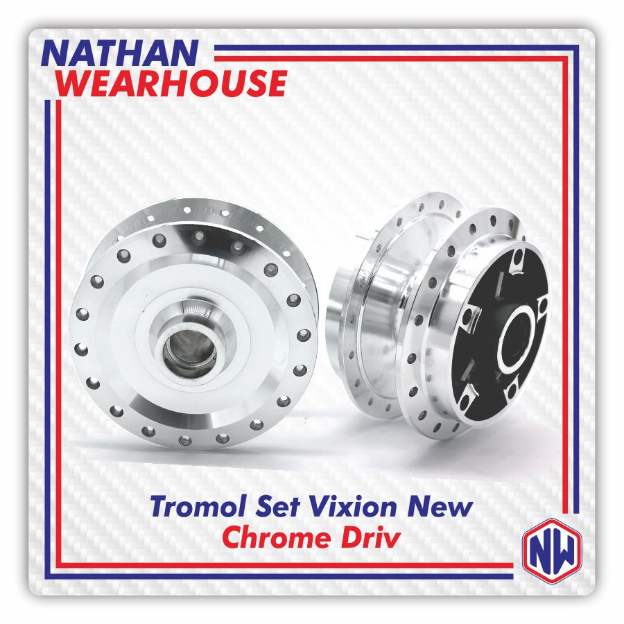 Tromol Set Depan Belakang Vixion New Old Lama NVA NVL Chrome Driv