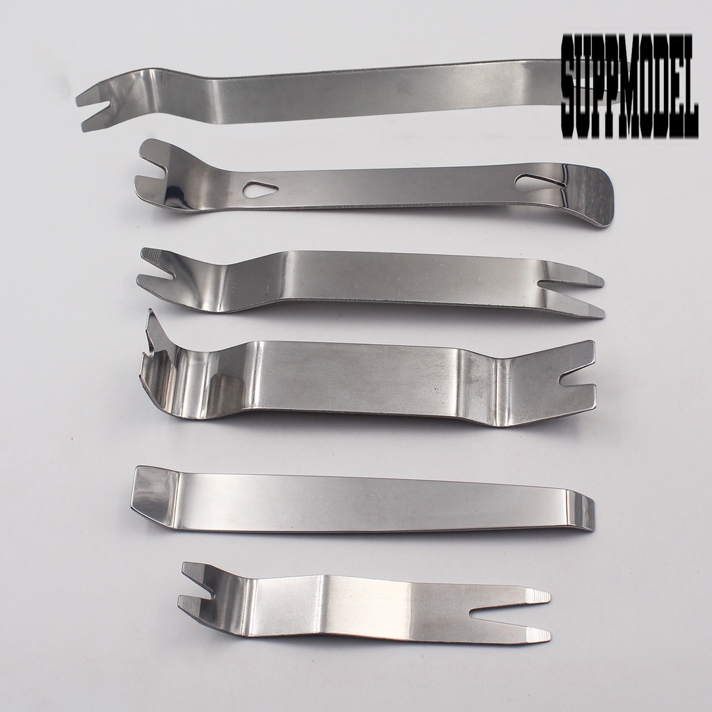 6pcs / Set Alat Pembuka Trim Audio Mobil Bahan Stainless Steel