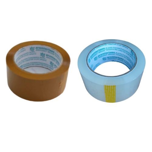 Lakban PREMIER TAPE Isolasi 48mm plakban Bening Coklat Murah