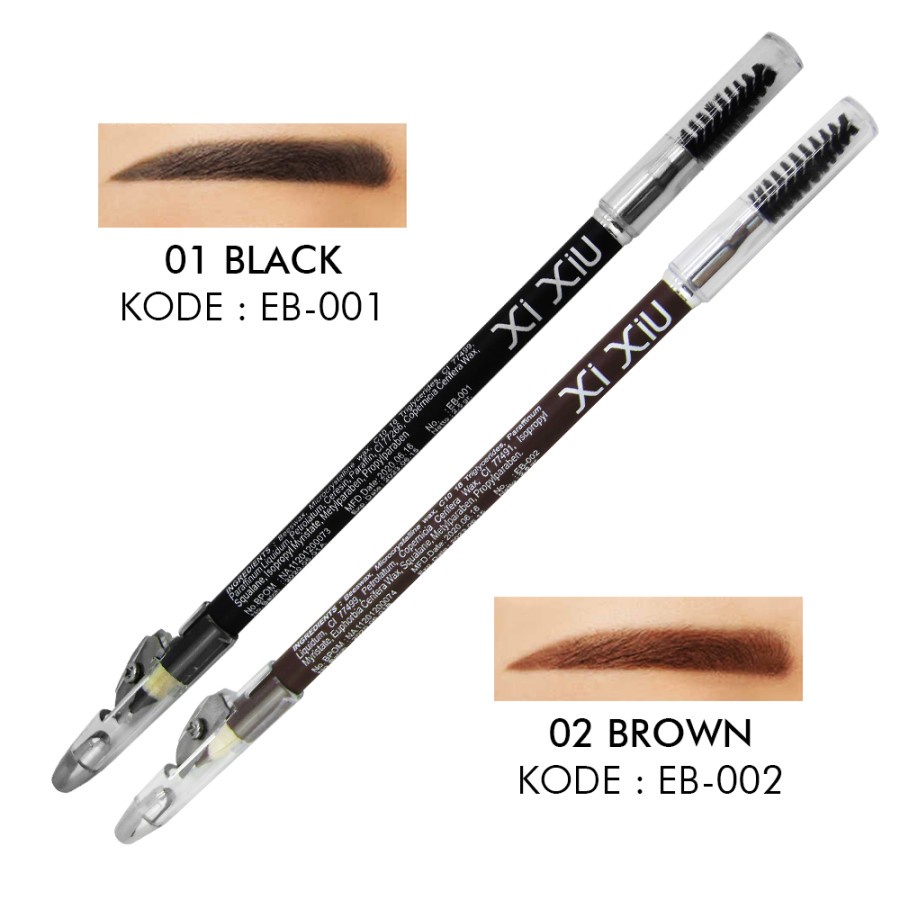 Xi Xiu Eyebrow Pencil Brown Black