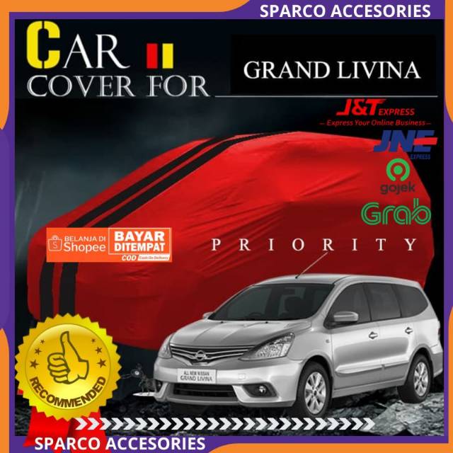 COVER SELIMUT MOBIL GRAND LIVINA LAMA ANTI AIR WATERPROOF SARUNG MOBIL GRAND LIVINA