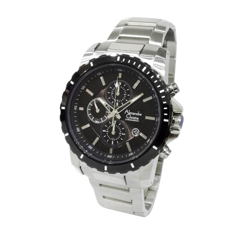 Watch Square - Jam tangan pria original Alexandre Christie AC-6141 MCBTBBA