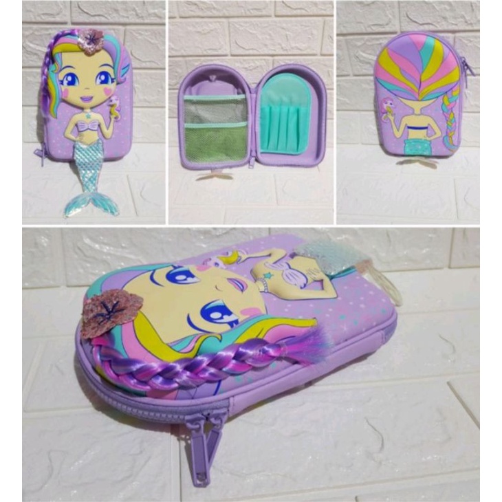 

kotak pensil mermeid import/ kotak pensil unik/ panjang 22cmlebar 15cmtinggi 5