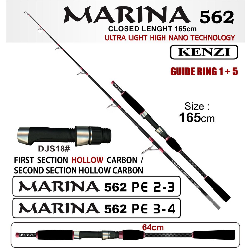 Joran Jigging Carbon Solid Kenzi Marina