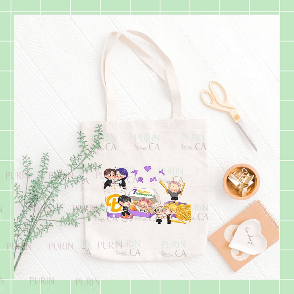 Tote bag Kanvas Gambar Band xMCDD Lucu