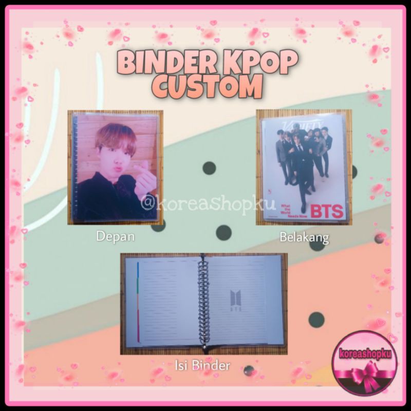 

BINDER KPOP CUSTOM BTS EXO NCT TWICE BLACKPINK GOT7 SEVENTEEN STRAY KIDS