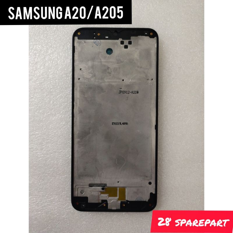 FRAME LCD/TULANG TENGAH DUDUKAN LCD SAMSUNG A20/A205 ORIGINAL