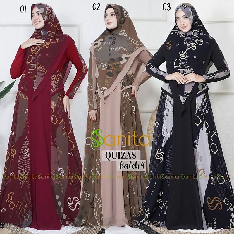Dress salsa / Yumna syar'i by HK vol 2 / QUIZAS SERIES BACTH 4 by Sanita / QUIZAS SERIES BACTH 4