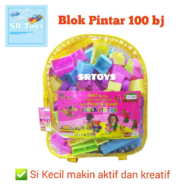 (Gratis Ongkir) Block Pintar Mainan Edukasi 188 bj