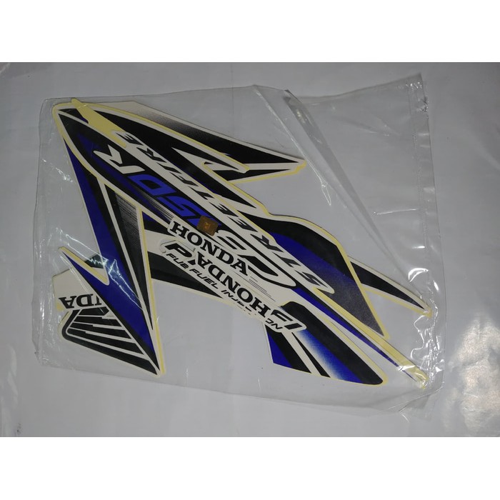 SALE -  Striping Lis Bodi &amp; Stiker Body CB150R 2013 Putih Biru