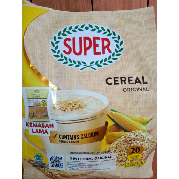 

Instant Cereal, Super Instant Cereal non Quaker sereal jagung/gandum super amo be