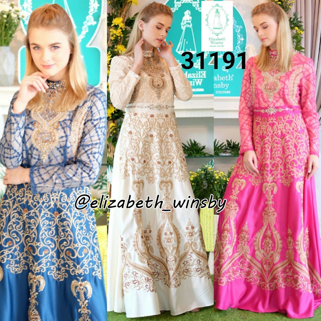 [Baju Pesta] Elizabeth Winsby Baju Fashion Muslim Gamis Pesta Wanita Muslim Dress Muslim Gamis