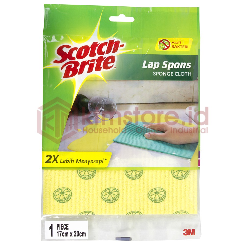 3M Scotch Brite Lap Spons Sponge Lap dapur meja lantai ID-821