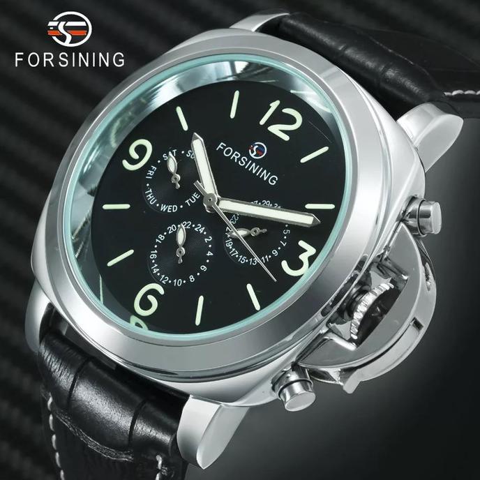 Jam Tangan Pria Automatic Original Forsining Homage Luminor Chrono