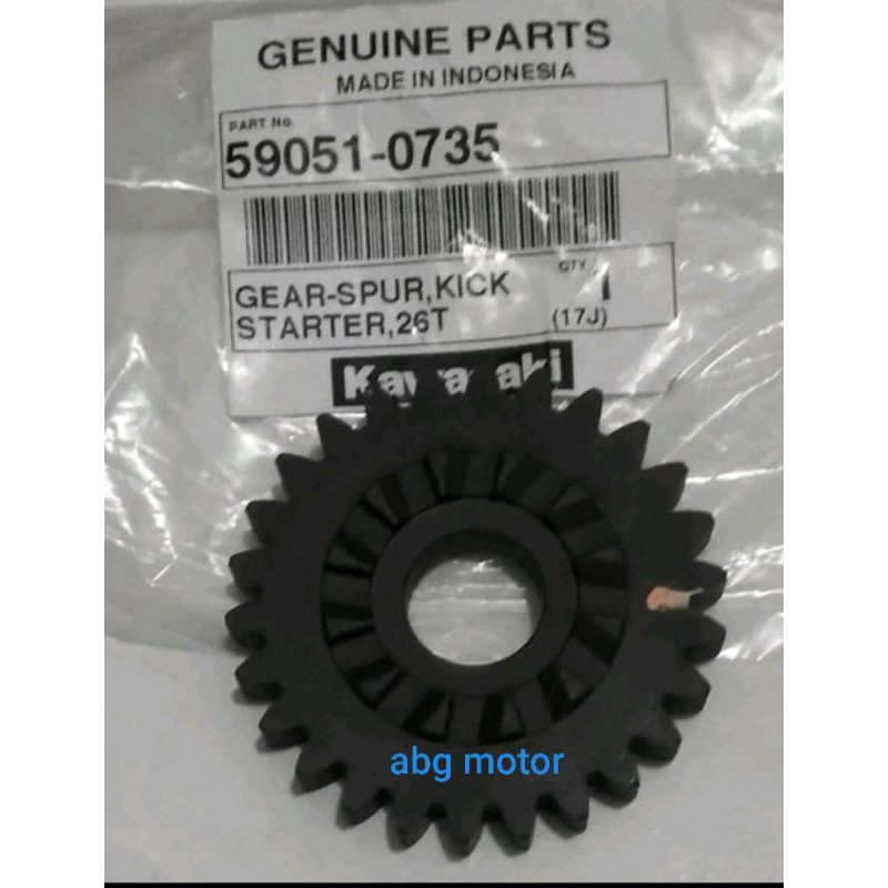 GEAR KICK STARTER STATER GIGI GIR ENGKOL SELAHAN SELAH KAWASAKI KLX 150 ORIGINAL