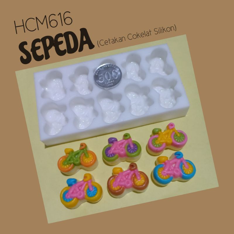SEPEDA | HCM616 Cetakan cokelat silikon | Fiina de choco