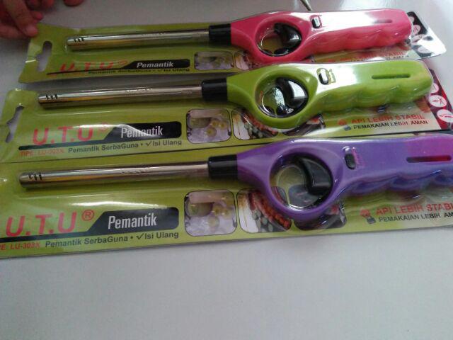 Pemantik Api Gas Korek Api Gas Panjang Lighter Utu