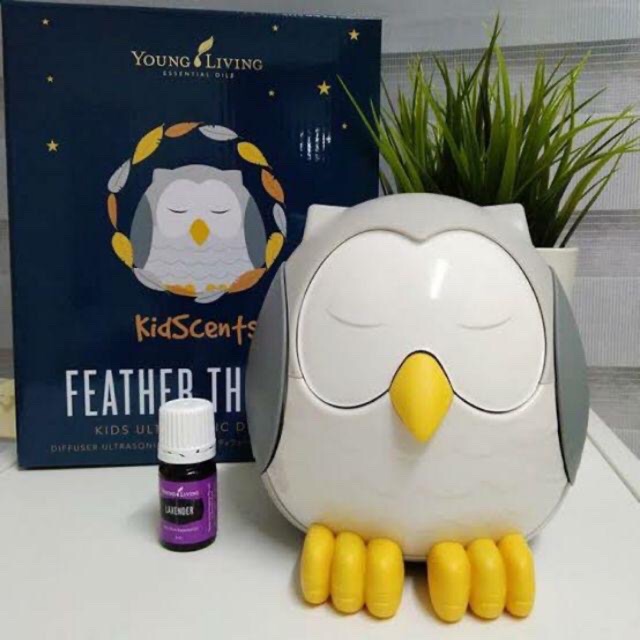 Young Living Diffuser Feather the Owl (Include Lavender Oil)