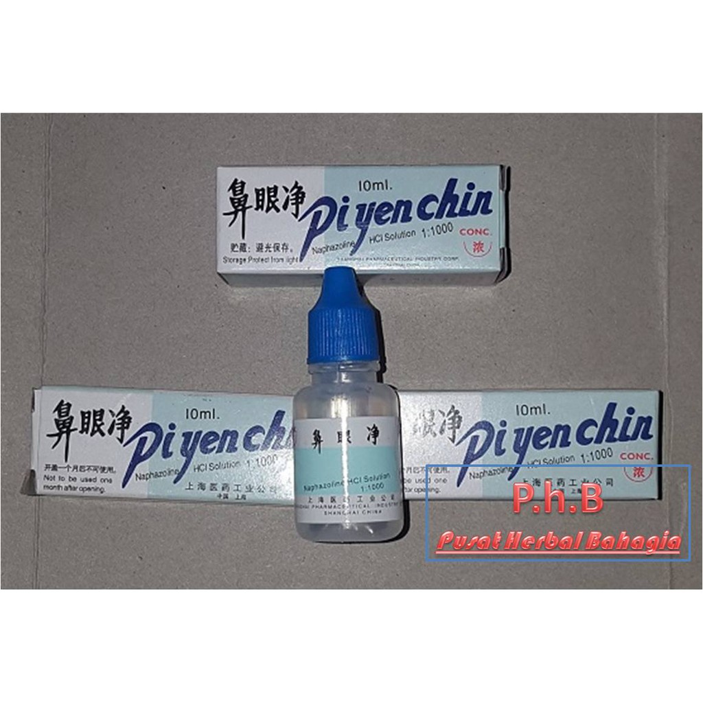 Obat China Tetes Mata Iritasi & Hidung Tersumbat Ampuh - PiYenChin 2in1 Obat