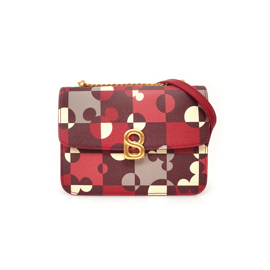 Buttonscarves X Disney THE DREAM PARK SERIES Puzzlea Bag Red