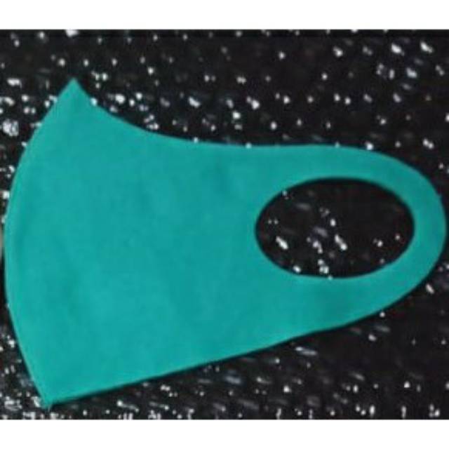 Masker Scuba Kain Warna Polos merah item biru ungu tosca Motif Garis