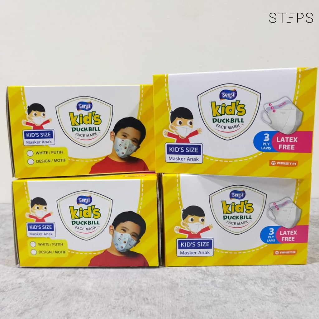 MASKER SENSI KIDS DUCKBILL 3PLY ISI 40 PCS / KIDS MASK