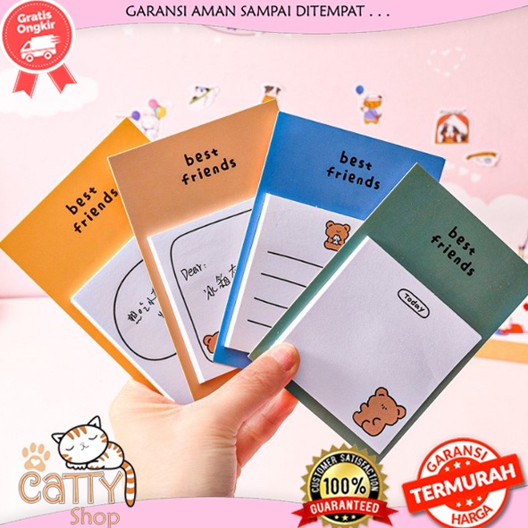 

Catty Sticky Note Best Friend Lucu / Sticky Notes To Do List Unik / Sticky Note Memo Beruang Kelinci Korea