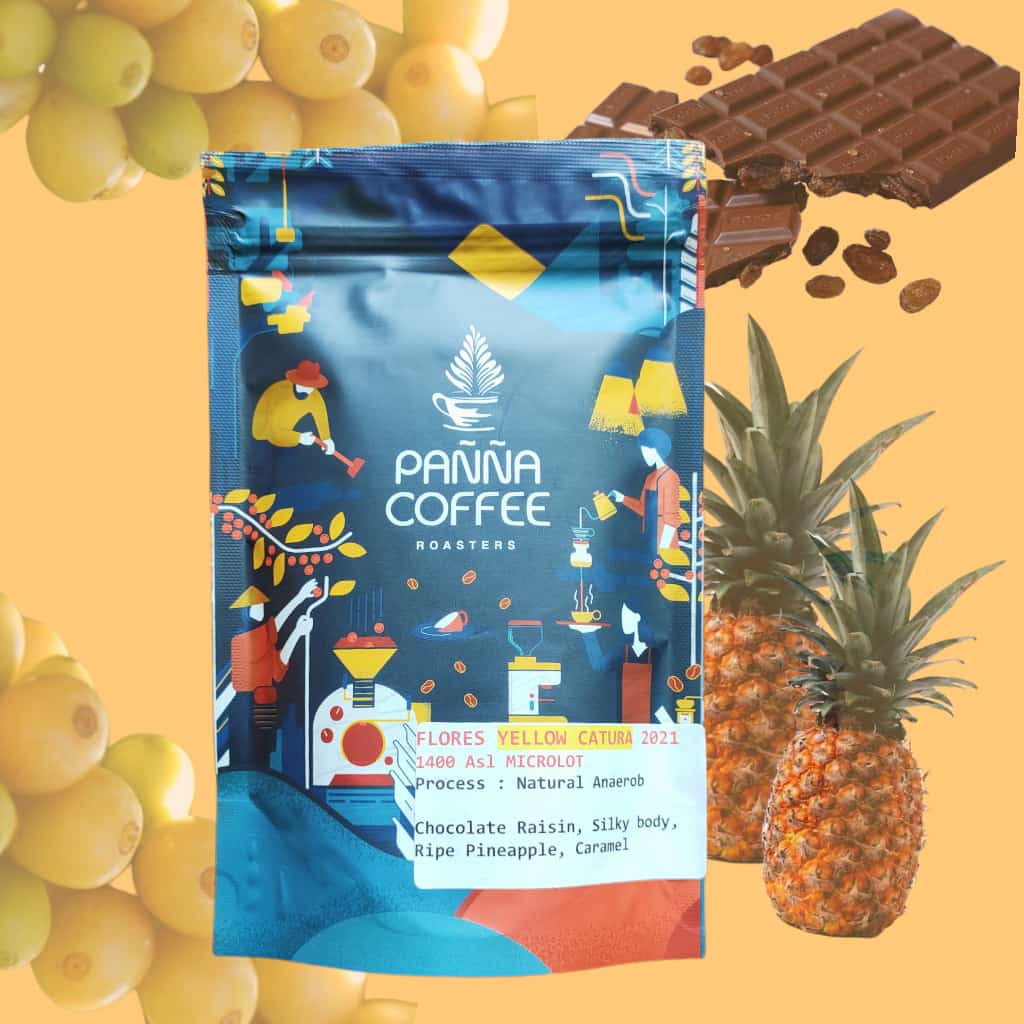 

kopi flores yellow catura natural anaerobic kemasan 100gr