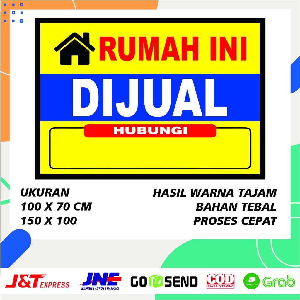 Jual Spanduk Banner Backdrop Rumah Dijual Rumah Dikontrakan Shopee Indonesia