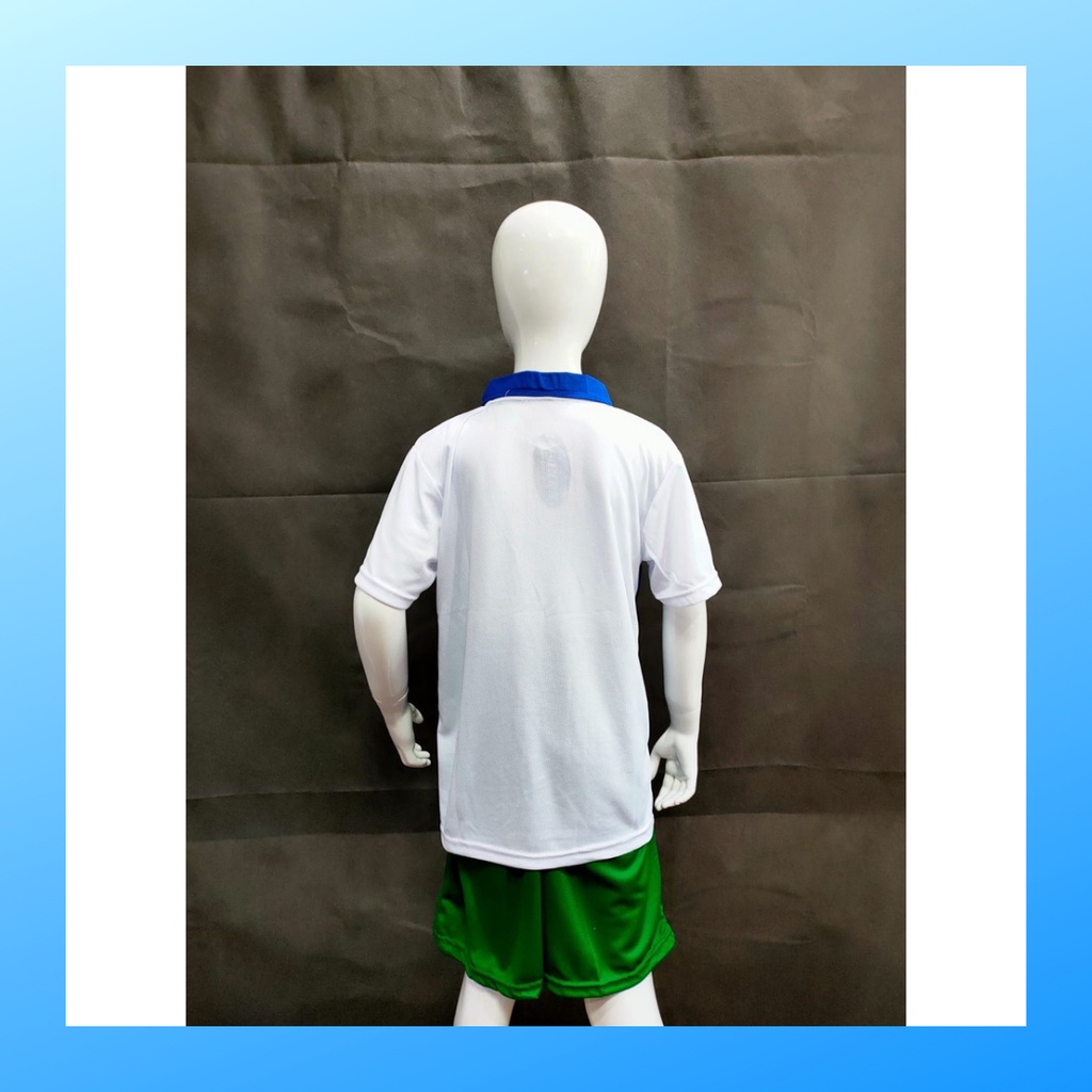 Kaos badminton anak jersey bulutangkis baju dan celana setelan t-shirt outfit seragam kostum olahraga pakaian apparel sport ST.Y2001 putih polos