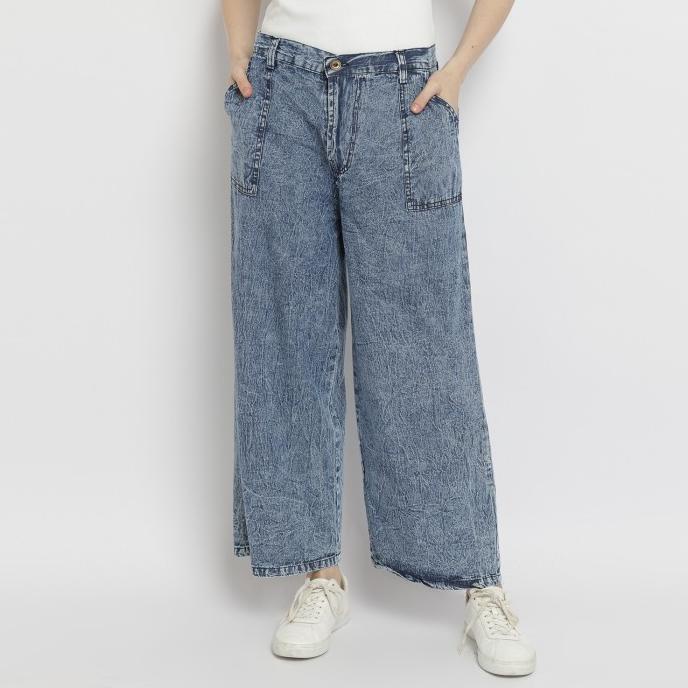 Nzinga SDR KULOT SNOW TM celana panjang jeans wanita cewek